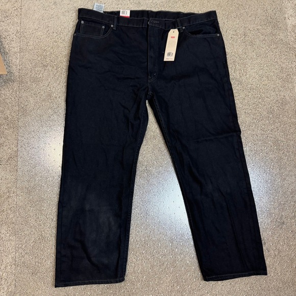 Levi's Other - Levis 505 Regular Fit Straight Leg Jeans Mens 48x30 Big & Tall Black Denim NWT